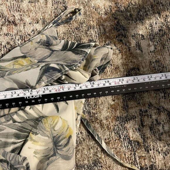 Japna Handmade Hawaiian Maxi Dress Size S Multicolor Sleeveless Tie Ruffle India - Picture 8 of 11